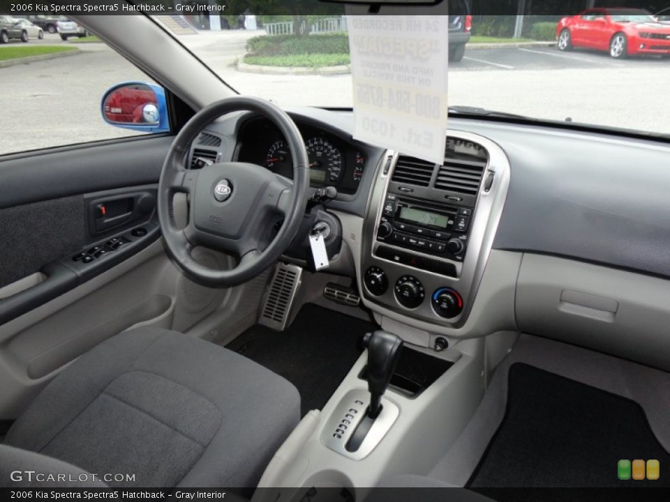 Gray Interior Dashboard for the 2006 Kia Spectra Spectra5 Hatchback #52546368