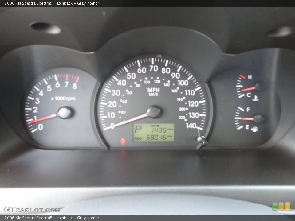 Gray Interior Gauges for the 2006 Kia Spectra Spectra5 Hatchback #52546407