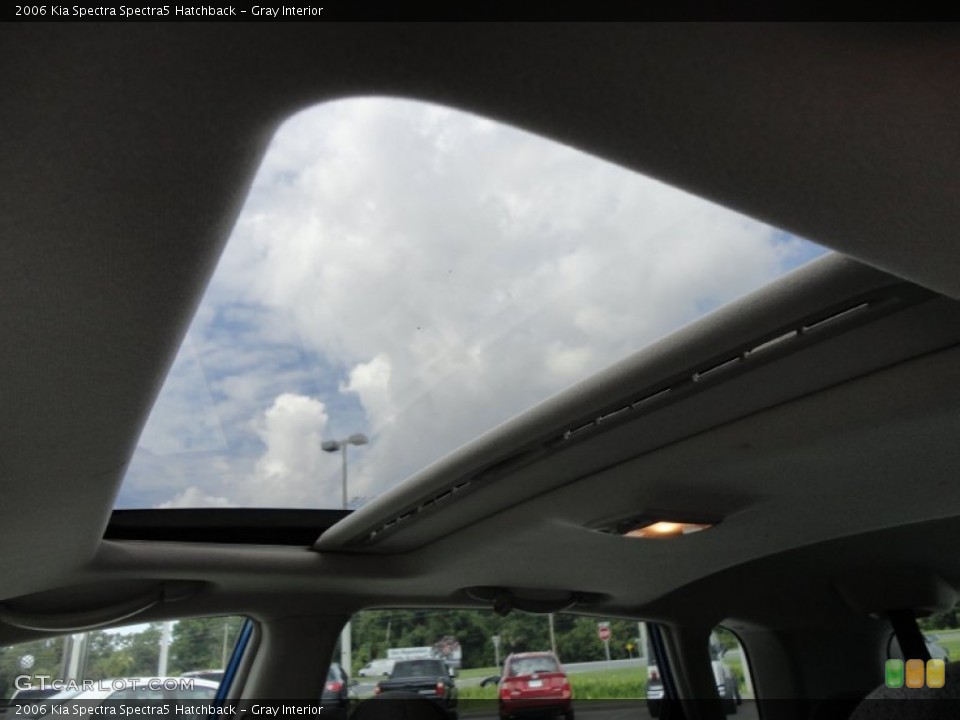 Gray Interior Sunroof for the 2006 Kia Spectra Spectra5 Hatchback #52546416