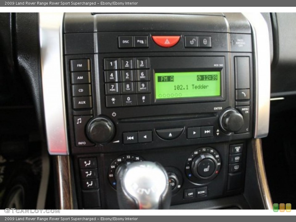 Ebony/Ebony Interior Controls for the 2009 Land Rover Range Rover Sport Supercharged #52551326