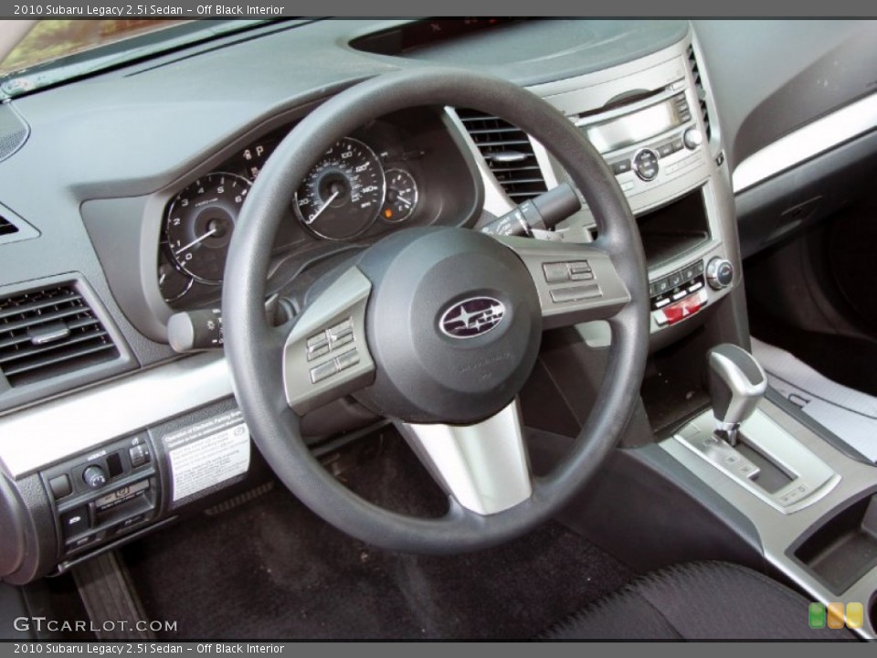Off Black Interior Photo for the 2010 Subaru Legacy 2.5i Sedan #52553720