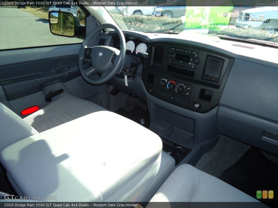 Medium Slate Gray Interior Dashboard for the 2009 Dodge Ram 3500 SLT Quad Cab 4x4 Dually #52553843