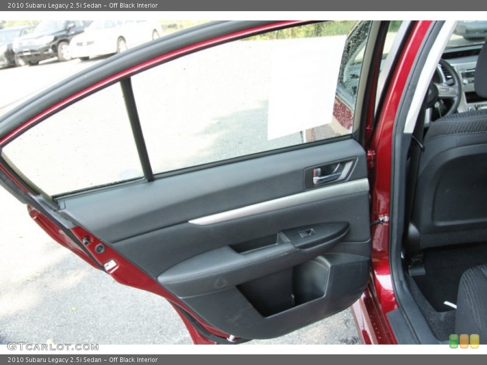 Off Black Interior Door Panel for the 2010 Subaru Legacy 2.5i Sedan #52553867