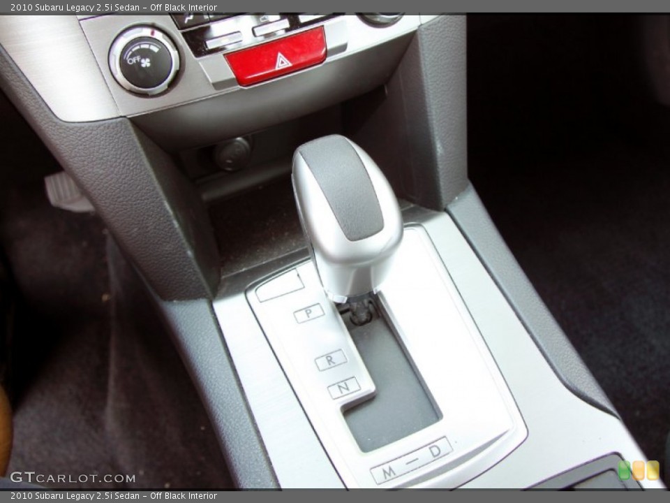 Off Black Interior Transmission for the 2010 Subaru Legacy 2.5i Sedan #52553987