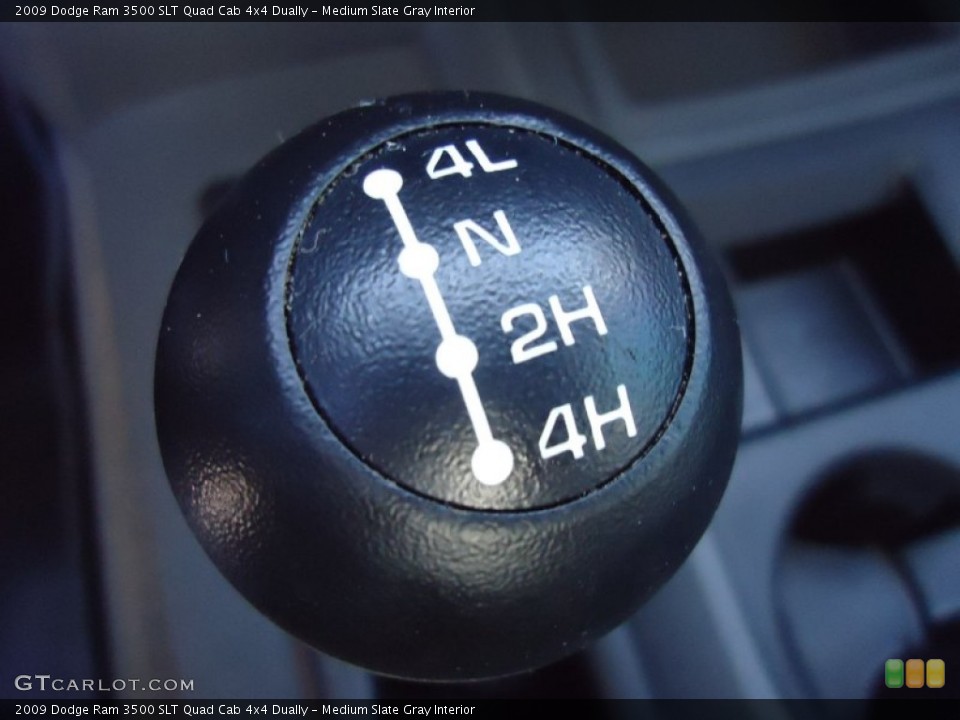 Medium Slate Gray Interior Controls for the 2009 Dodge Ram 3500 SLT Quad Cab 4x4 Dually #52554113