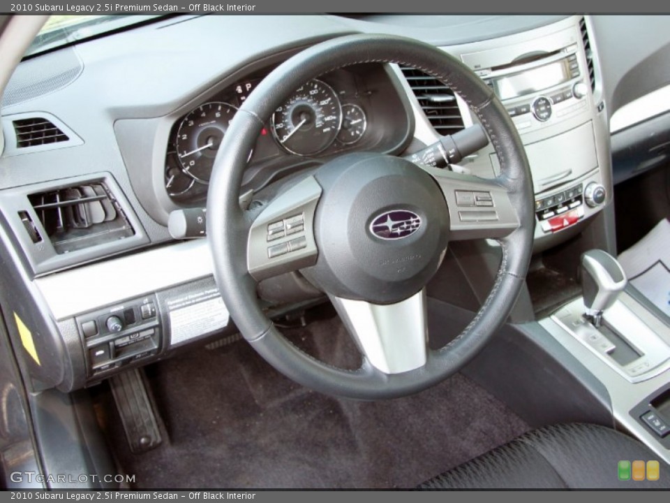 Off Black Interior Photo for the 2010 Subaru Legacy 2.5i Premium Sedan #52554221
