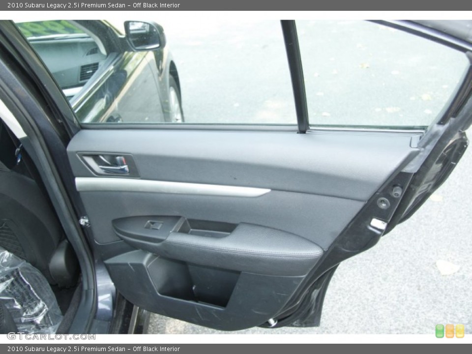 Off Black Interior Door Panel for the 2010 Subaru Legacy 2.5i Premium Sedan #52554356
