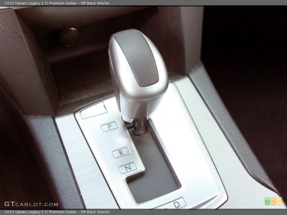 Off Black Interior Transmission for the 2010 Subaru Legacy 2.5i Premium Sedan #52554380