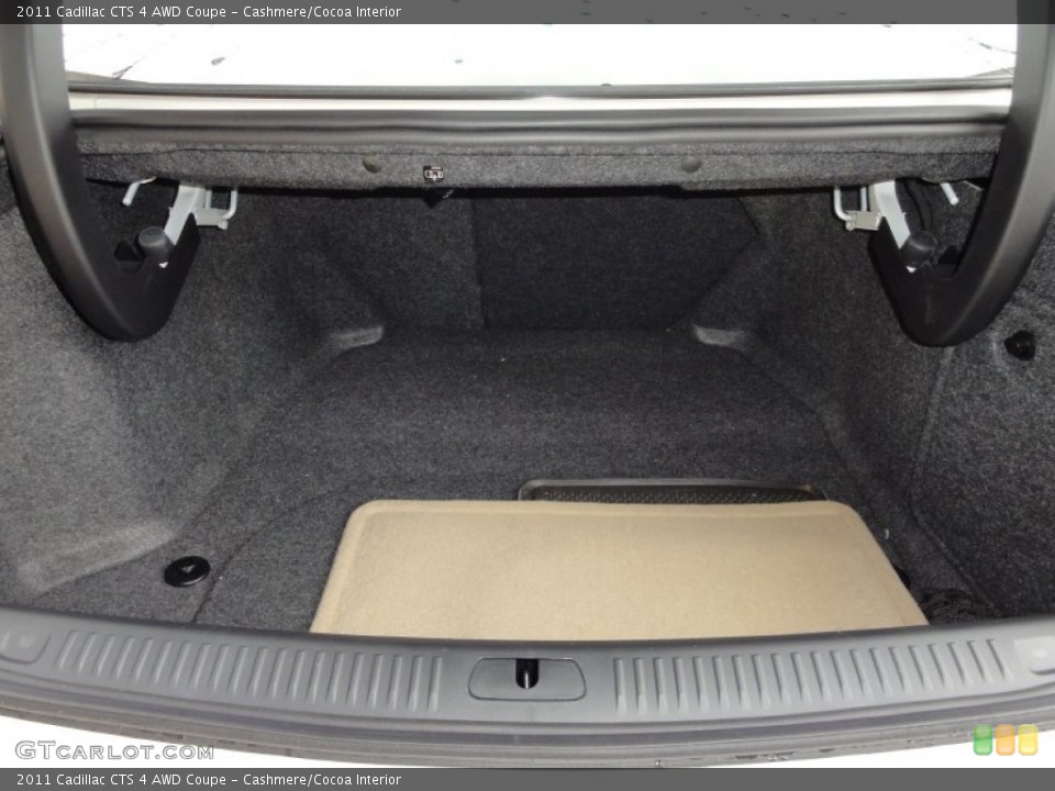 Cashmere/Cocoa Interior Trunk for the 2011 Cadillac CTS 4 AWD Coupe #52555907
