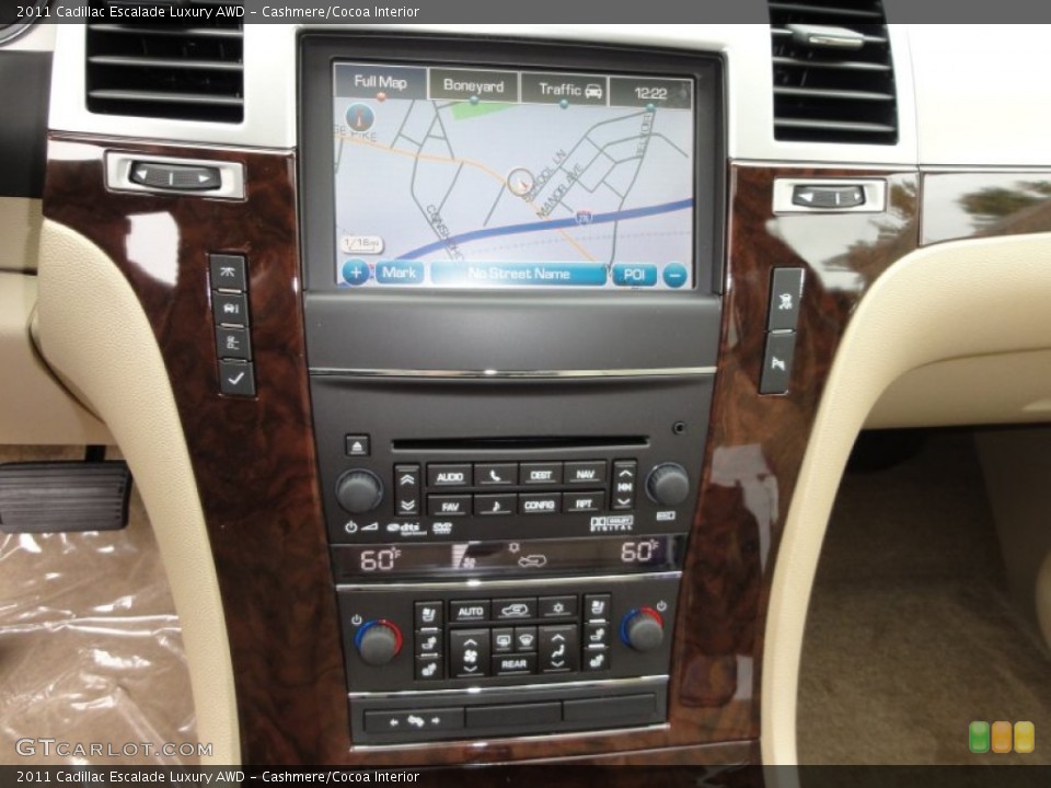 Cashmere/Cocoa Interior Navigation for the 2011 Cadillac Escalade Luxury AWD #52556993