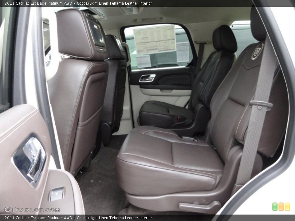 Cocoa/Light Linen Tehama Leather Interior Photo for the 2011 Cadillac Escalade Platinum AWD #52557119