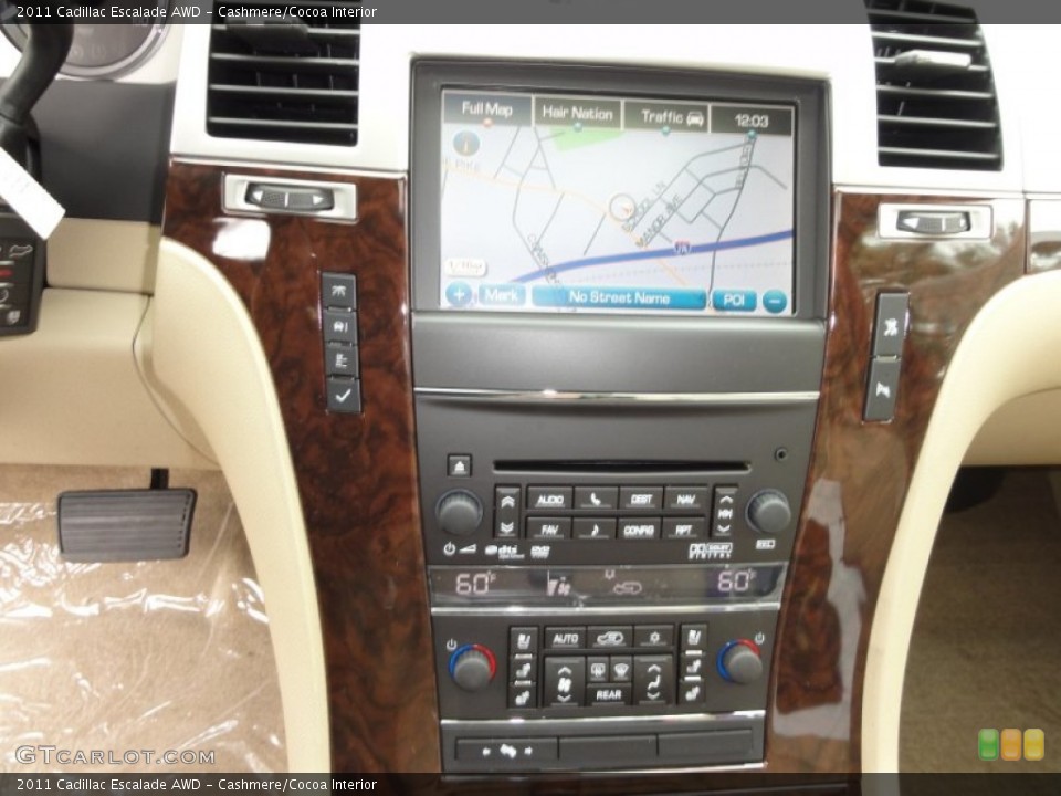 Cashmere/Cocoa Interior Navigation for the 2011 Cadillac Escalade AWD #52557389