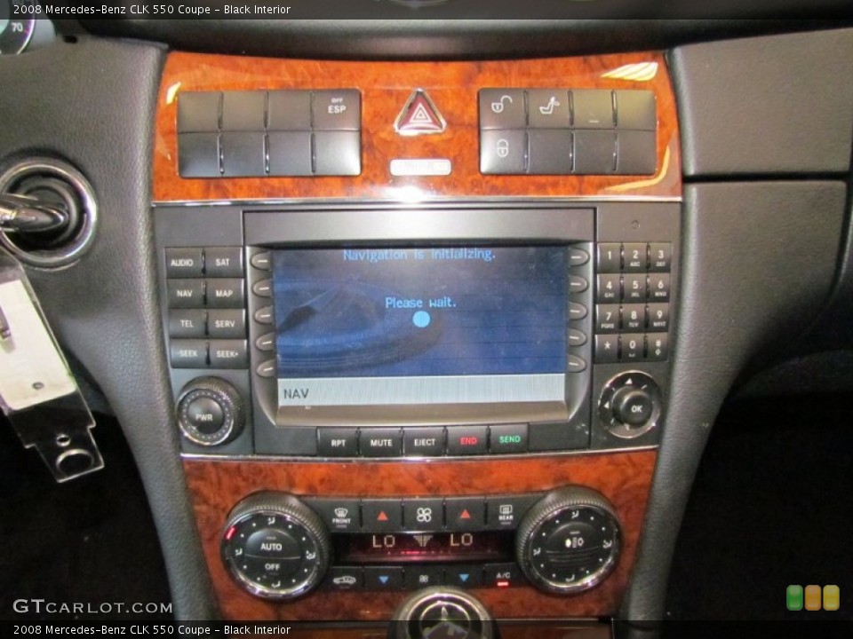 Black Interior Controls for the 2008 Mercedes-Benz CLK 550 Coupe #52558559