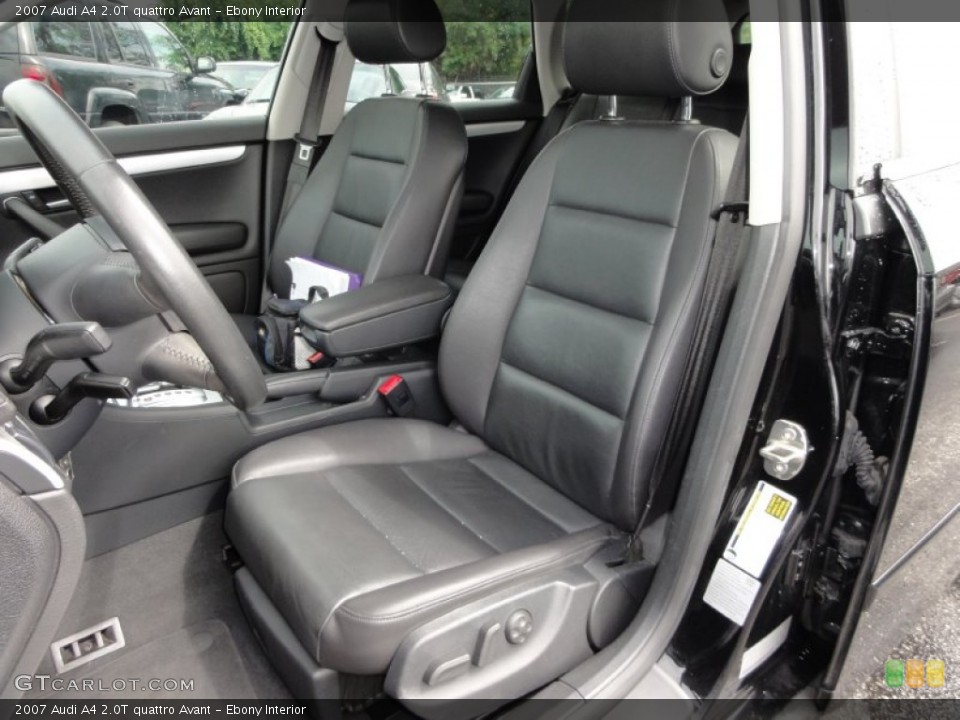 Ebony Interior Photo for the 2007 Audi A4 2.0T quattro Avant #52560041