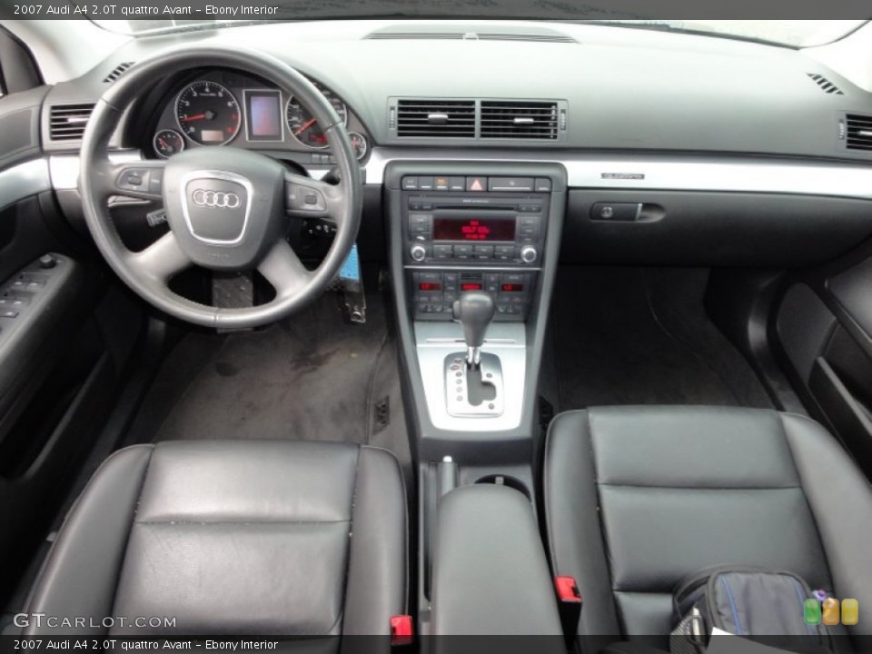 Ebony Interior Dashboard for the 2007 Audi A4 2.0T quattro Avant #52560176