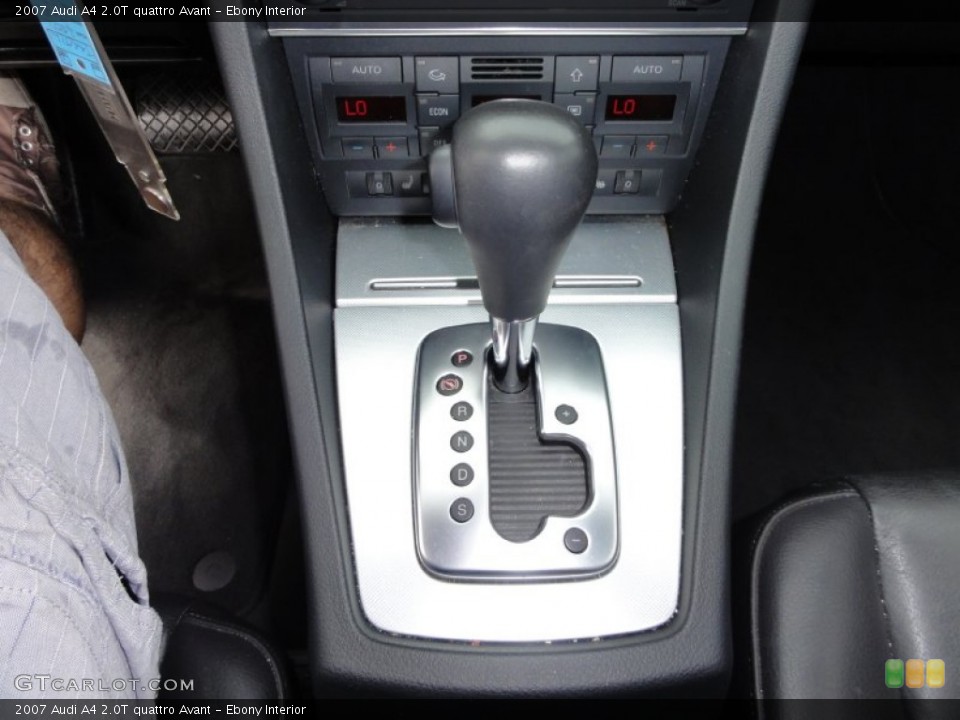 Ebony Interior Transmission for the 2007 Audi A4 2.0T quattro Avant #52560368