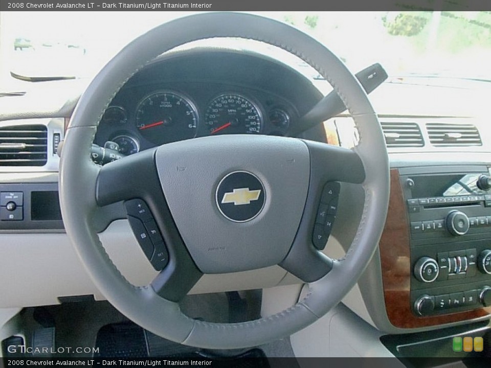 Dark Titanium/Light Titanium Interior Steering Wheel for the 2008 Chevrolet Avalanche LT #52562663