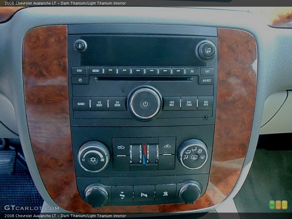 Dark Titanium/Light Titanium Interior Controls for the 2008 Chevrolet Avalanche LT #52562687