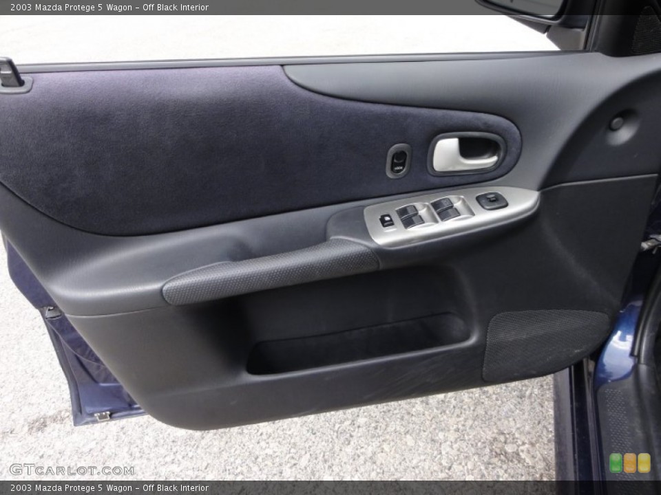 Off Black Interior Door Panel for the 2003 Mazda Protege 5 Wagon #52564250