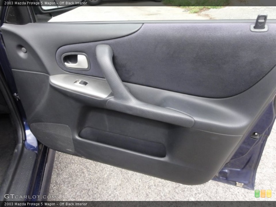 Off Black Interior Door Panel for the 2003 Mazda Protege 5 Wagon #52564379