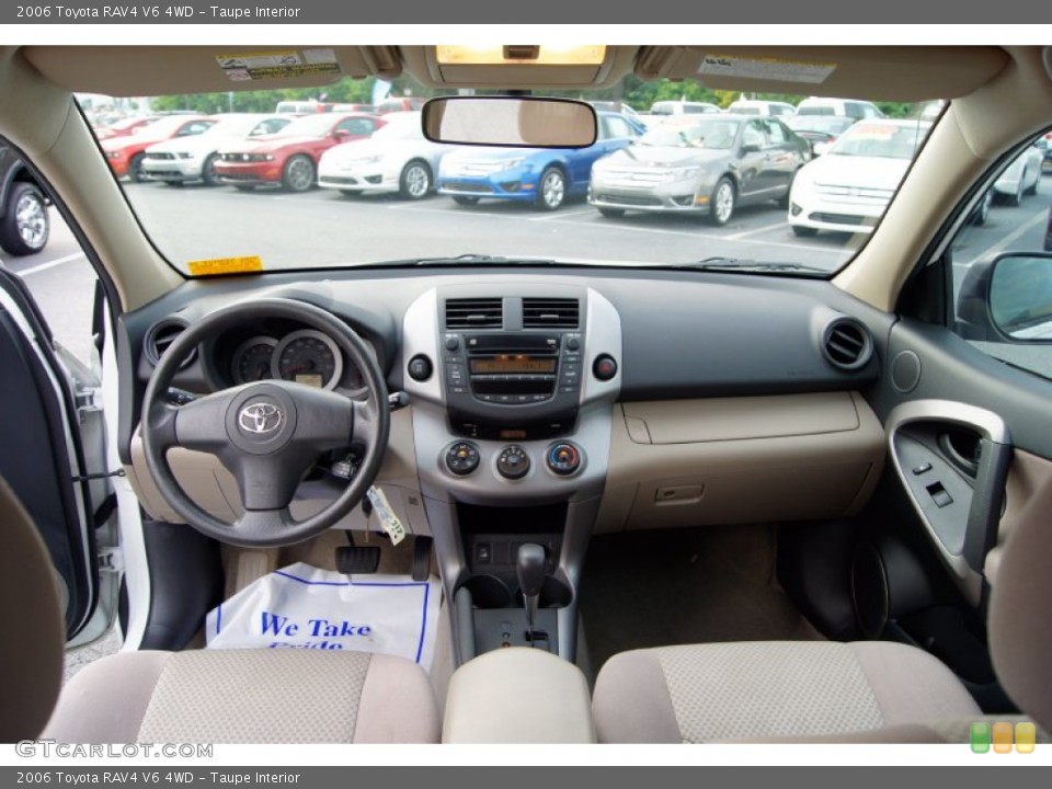 Taupe Interior Dashboard for the 2006 Toyota RAV4 V6 4WD #52567808