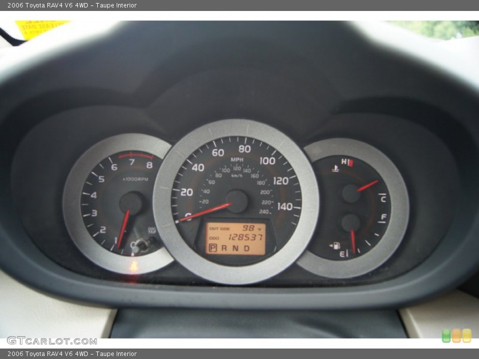 Taupe Interior Gauges for the 2006 Toyota RAV4 V6 4WD #52567850