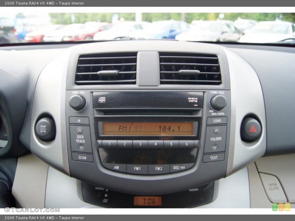 Taupe Interior Controls for the 2006 Toyota RAV4 V6 4WD #52567904