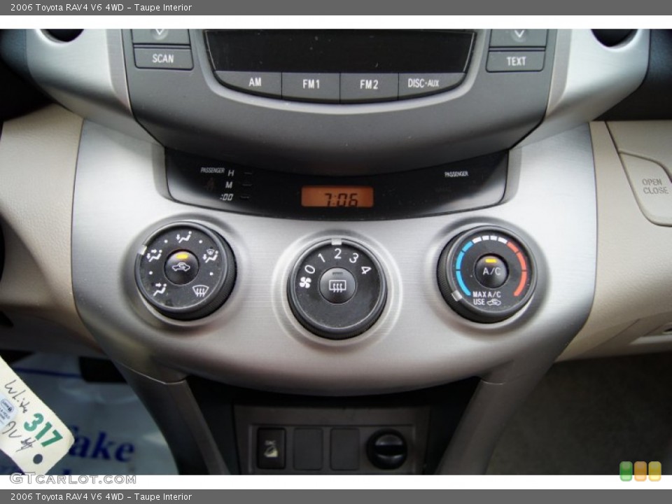 Taupe Interior Controls for the 2006 Toyota RAV4 V6 4WD #52567919