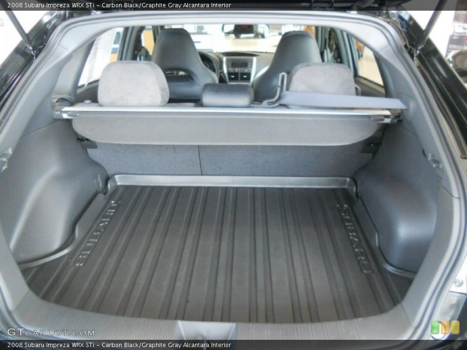 Carbon Black/Graphite Gray Alcantara Interior Trunk for the 2008 Subaru Impreza WRX STi #52569113