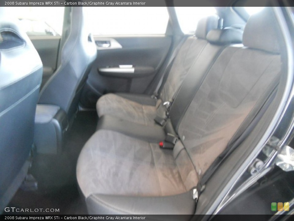 Carbon Black/Graphite Gray Alcantara Interior Photo for the 2008 Subaru Impreza WRX STi #52569203