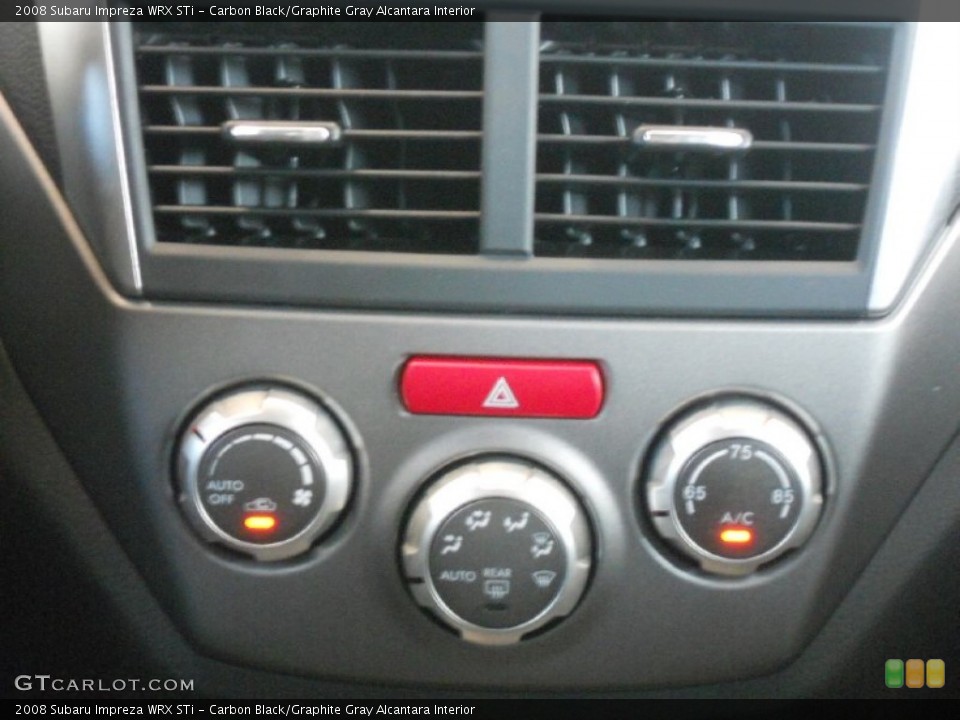 Carbon Black/Graphite Gray Alcantara Interior Controls for the 2008 Subaru Impreza WRX STi #52569362