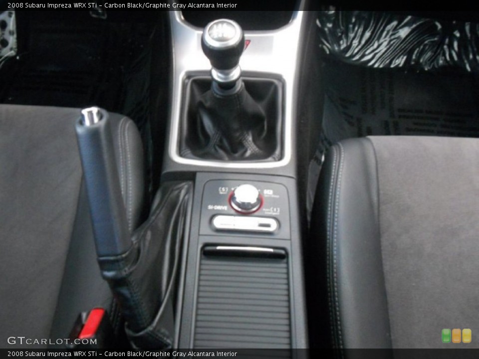 Carbon Black/Graphite Gray Alcantara Interior Transmission for the 2008 Subaru Impreza WRX STi #52569379