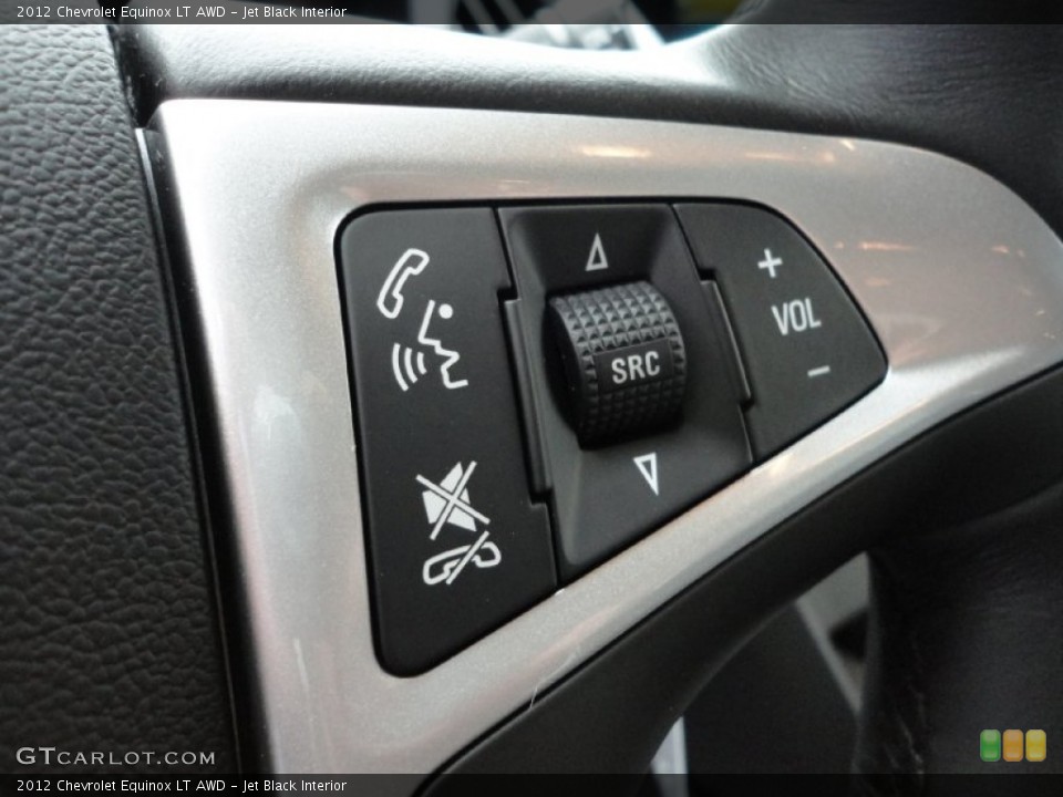 Jet Black Interior Controls for the 2012 Chevrolet Equinox LT AWD #52575011