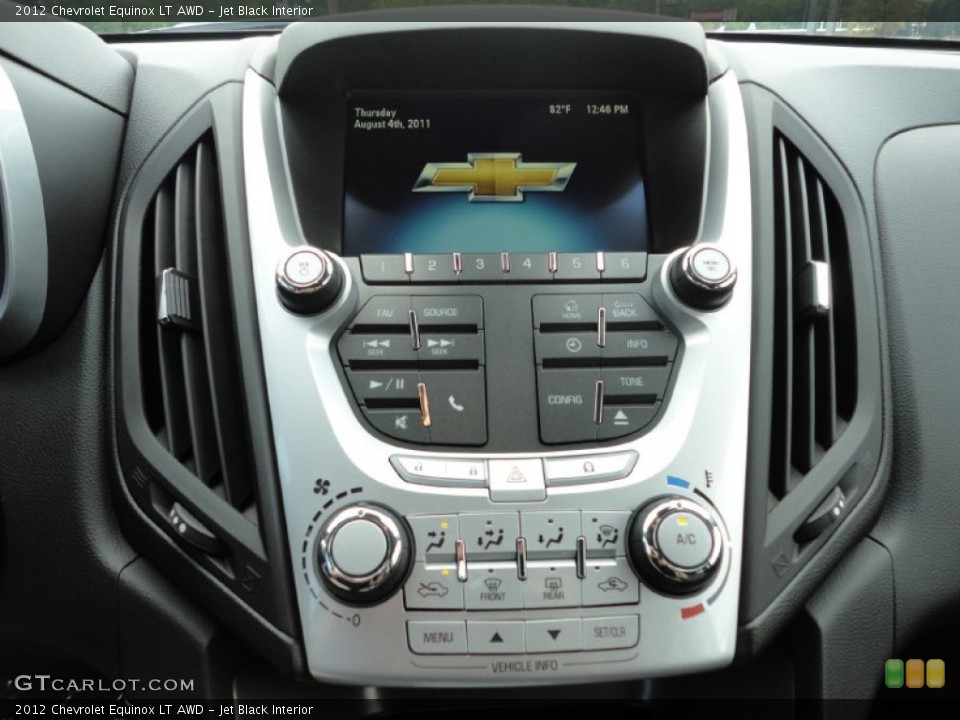 Jet Black Interior Controls for the 2012 Chevrolet Equinox LT AWD #52575119