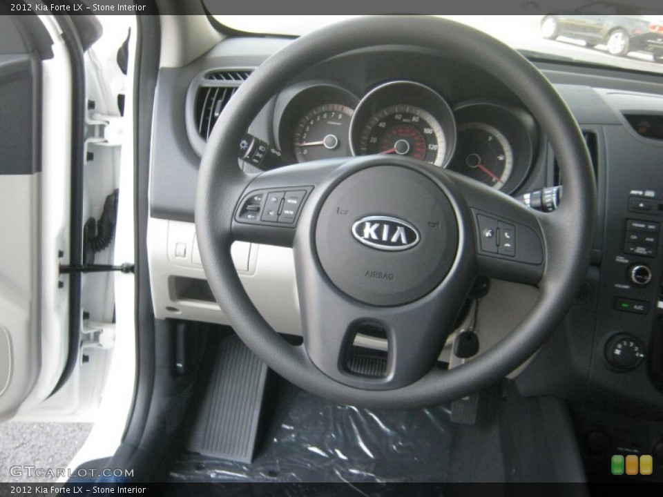 Stone Interior Steering Wheel for the 2012 Kia Forte LX #52575188