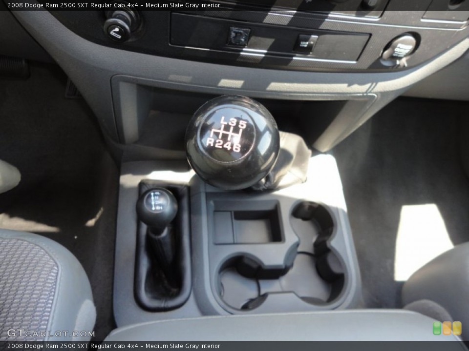 Medium Slate Gray Interior Transmission for the 2008 Dodge Ram 2500 SXT Regular Cab 4x4 #52575344