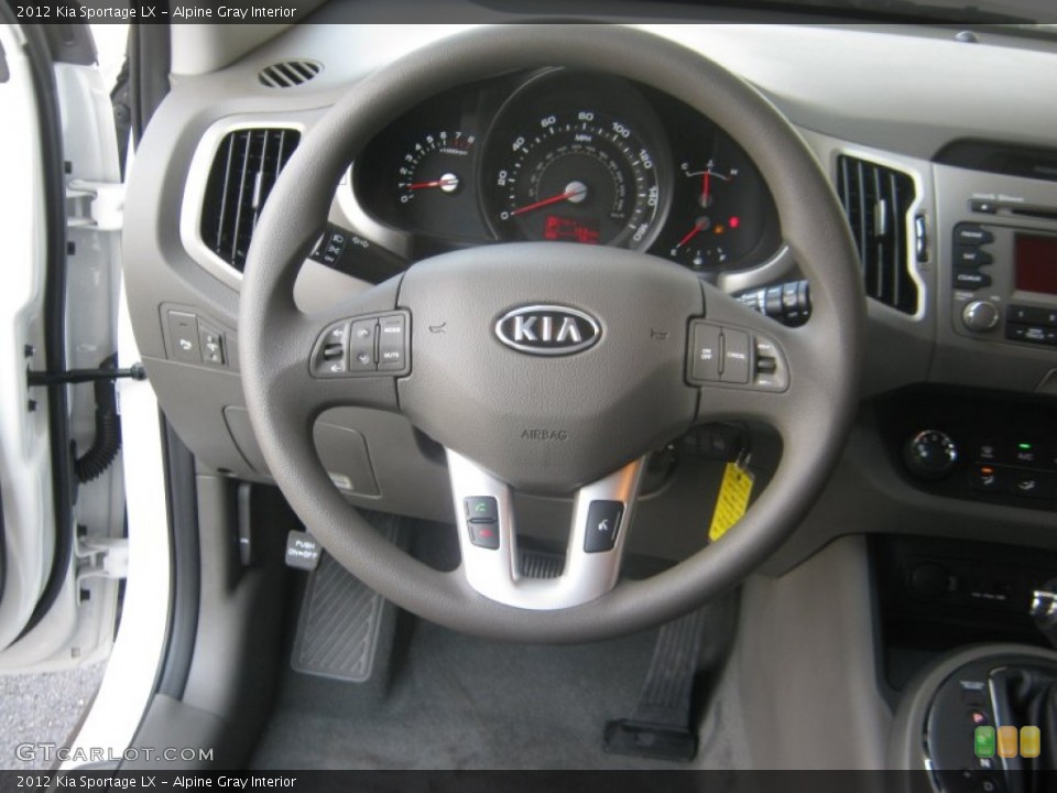 Alpine Gray Interior Steering Wheel for the 2012 Kia Sportage LX #52575539