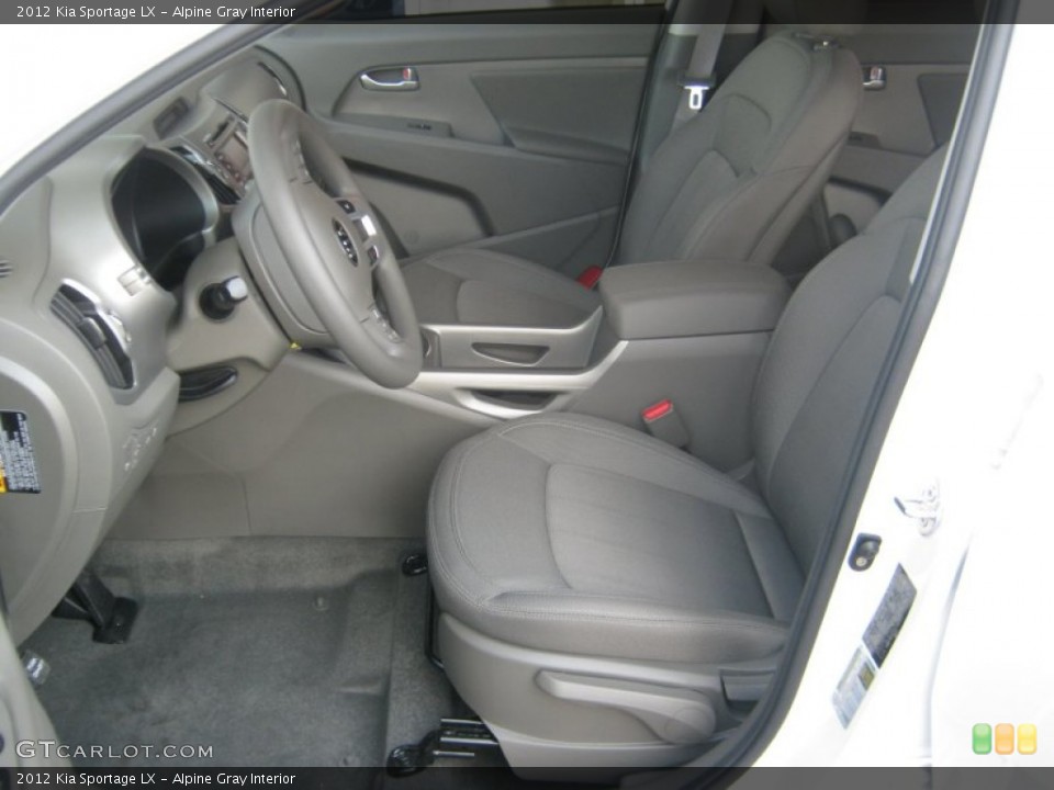 Alpine Gray Interior Photo for the 2012 Kia Sportage LX #52575584