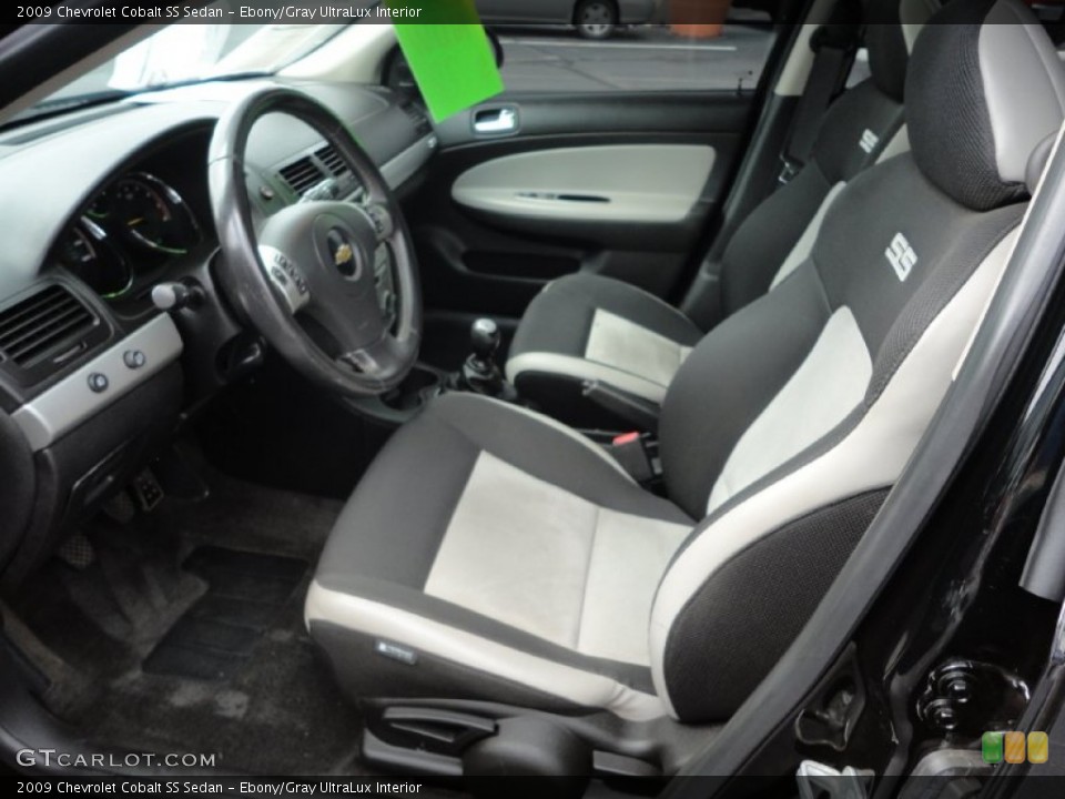 Ebony/Gray UltraLux Interior Photo for the 2009 Chevrolet Cobalt SS Sedan #52575956