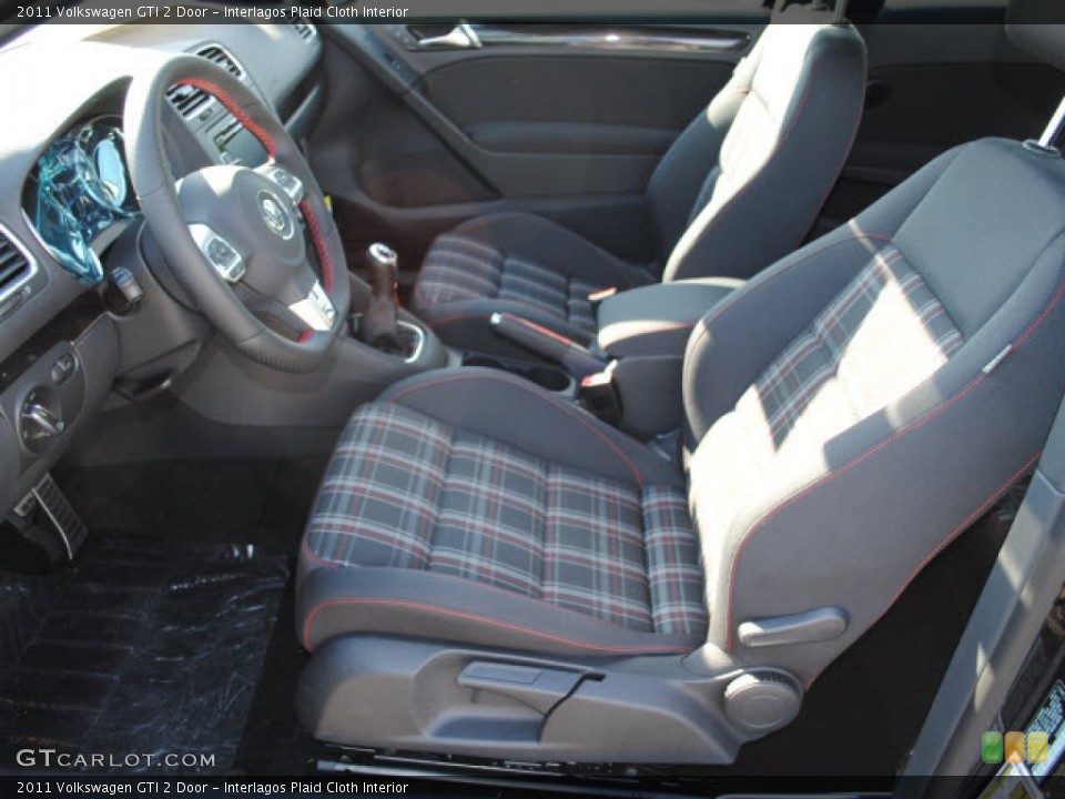 Interlagos Plaid Cloth Interior Photo for the 2011 Volkswagen GTI 2 Door #52576538