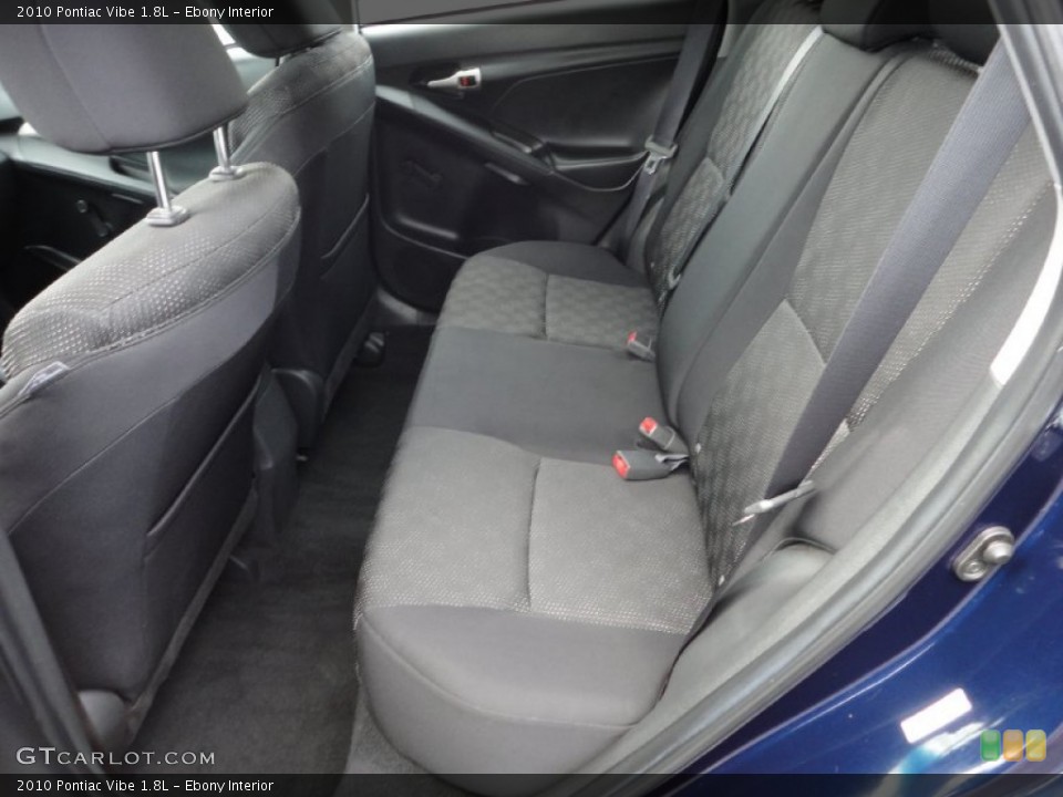 Ebony Interior Photo for the 2010 Pontiac Vibe 1.8L #52576613