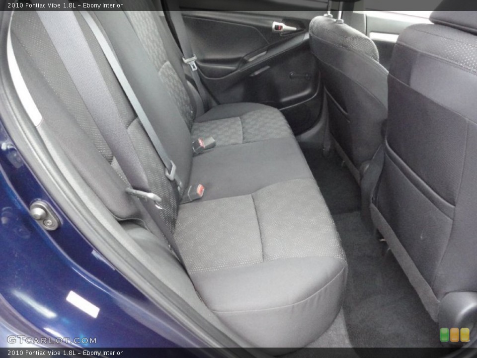 Ebony Interior Photo for the 2010 Pontiac Vibe 1.8L #52576643