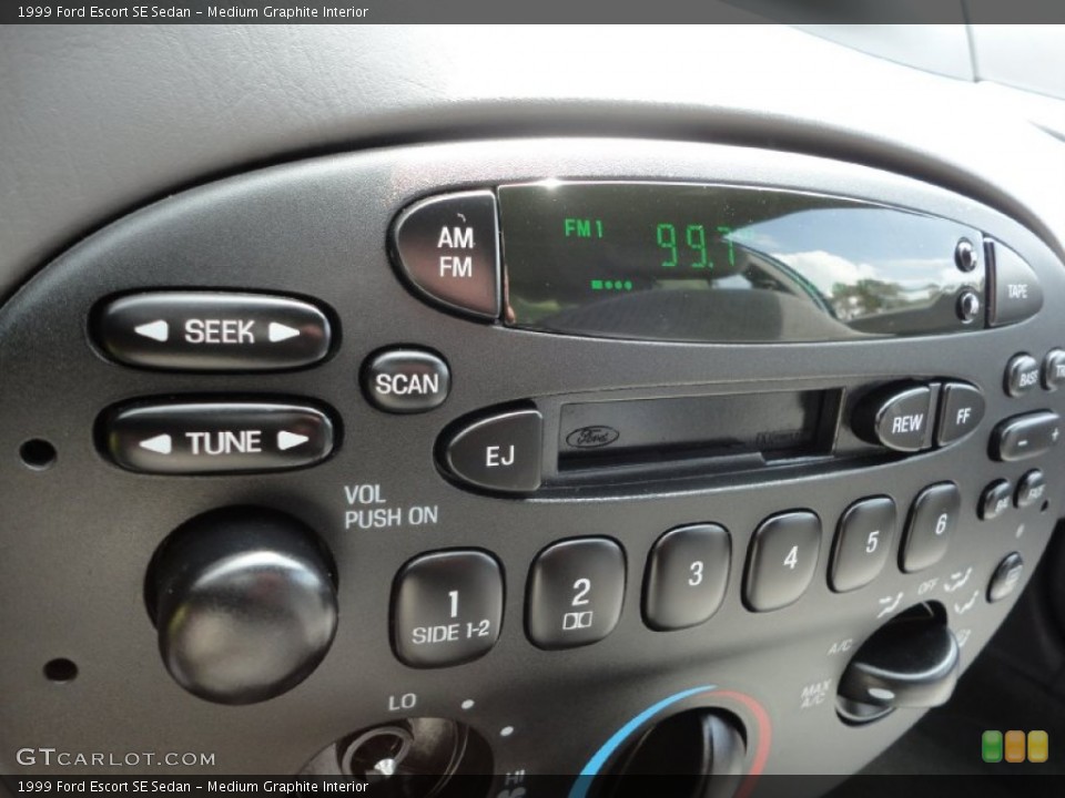 Medium Graphite Interior Controls for the 1999 Ford Escort SE Sedan #52577231