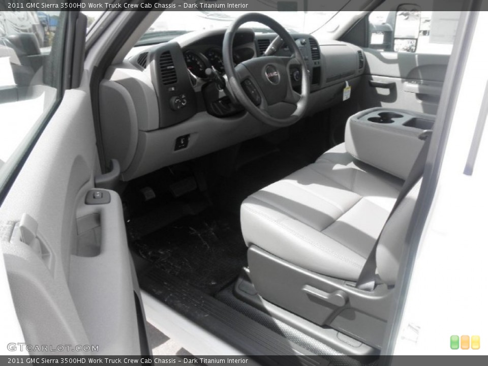 Dark Titanium Interior Photo for the 2011 GMC Sierra 3500HD Work Truck Crew Cab Chassis #52577650