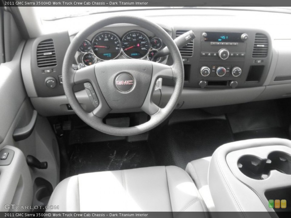 Dark Titanium Interior Dashboard for the 2011 GMC Sierra 3500HD Work Truck Crew Cab Chassis #52577738