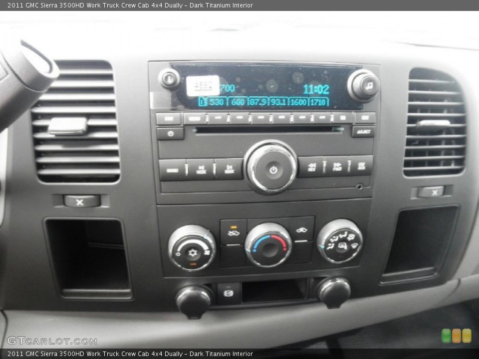 Dark Titanium Interior Controls for the 2011 GMC Sierra 3500HD Work Truck Crew Cab 4x4 Dually #52577966
