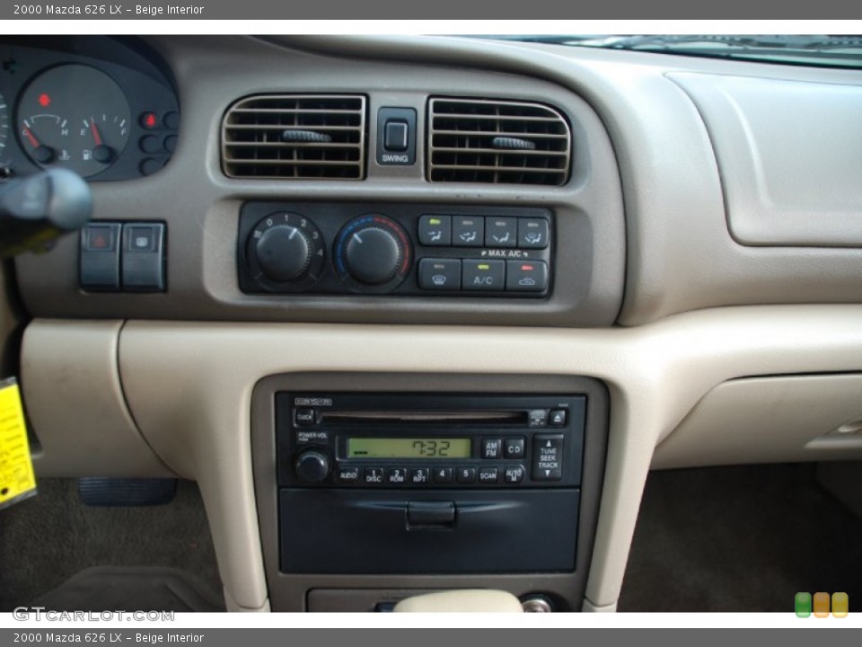 Beige Interior Controls for the 2000 Mazda 626 LX #52579709