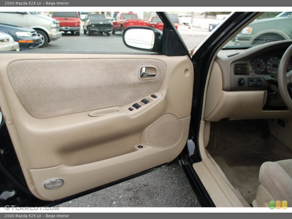 Beige Interior Door Panel for the 2000 Mazda 626 LX #52579874
