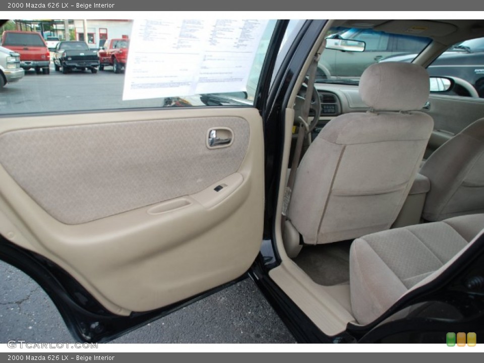 Beige Interior Door Panel for the 2000 Mazda 626 LX #52579937