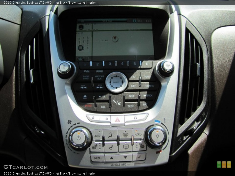 Jet Black/Brownstone Interior Controls for the 2010 Chevrolet Equinox LTZ AWD #52580750